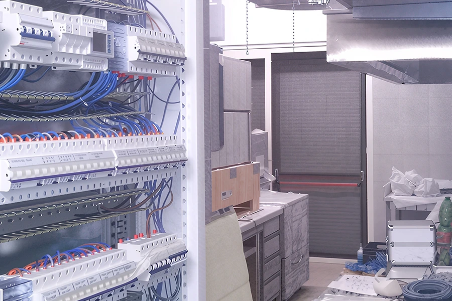 Dimensionamento e cablaggio di quadri elettrici di distribuzione e di comando per tutti i tipi di strutture